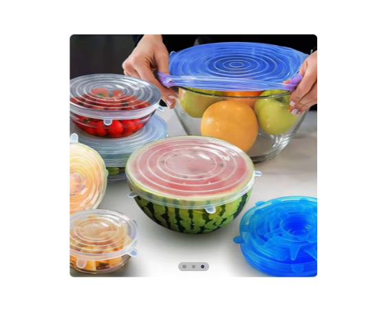 Miniatura 2 de Set de tapas de silicona X6 pza